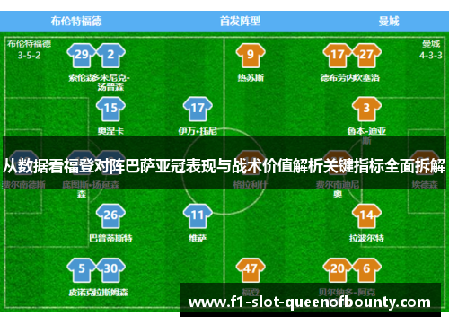 从数据看福登对阵巴萨亚冠表现与战术价值解析关键指标全面拆解